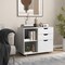 Modern Mobile File Storage Cabinet with Large Tabletop 3 Drawers and Smooth Rolling Wheels